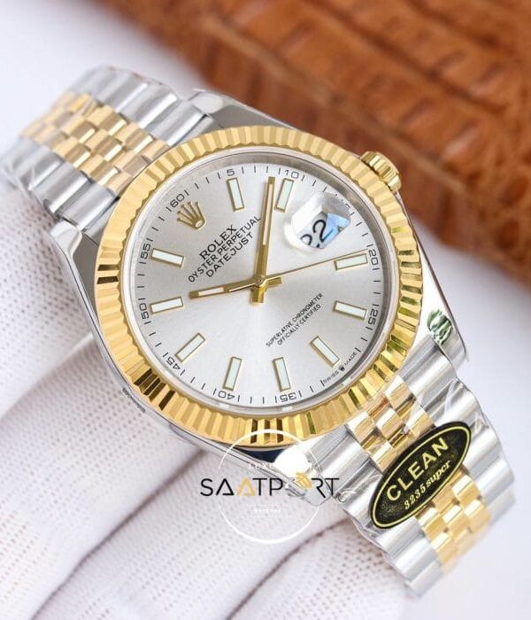 Rolex Datejust Clean Factory Gri Kadran 3235 Super Clone ETA