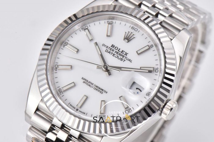 Rolex Datejust Clean Factory Jubile Kordon Beyaz Kadran 3235 Super Clone ETA