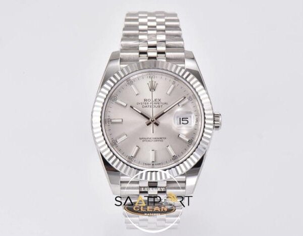 Rolex Datejust Clean Factory Jubile Kordon Gümüş Kadran 3235 Super Clone ETA