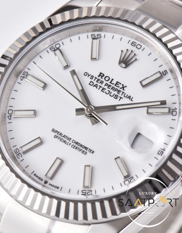 Rolex Datejust Clean Factory Oyster Kordon Beyaz Kadran 3235 Super Clone ETA