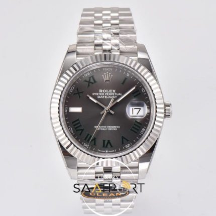 Rolex Datejust Clean Factory Roman Rakamlı Gri Kadran 3235 Super Clone ETA