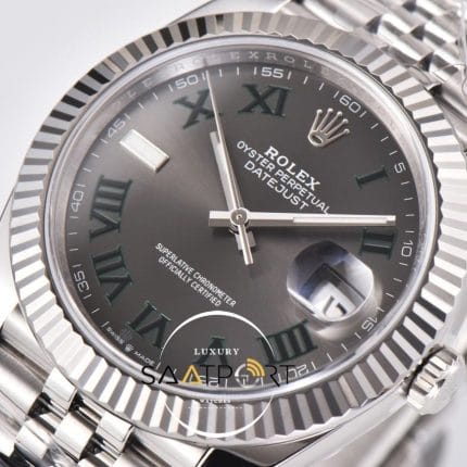 Rolex Datejust Clean Factory Roman Rakamlı Gri Kadran 3235 Super Clone ETA