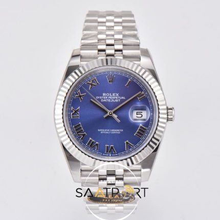 Rolex Datejust Roman Rakamlı Mavi Kadran Clean Factory 3235 Super Clone ETA