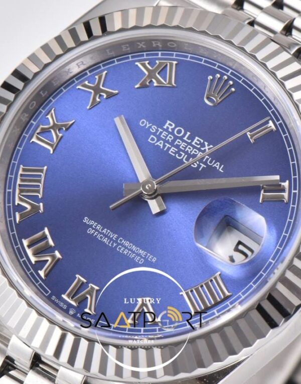 Rolex Datejust Roman Rakamlı Mavi Kadran Clean Factory 3235 Super Clone ETA