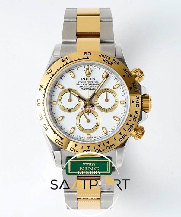 Rolex Daytona 116503 King Factory Beyaz Kadran 40 mm 904L Kasa Super Clone ETA