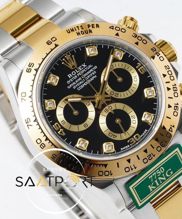 Rolex Daytona 116503 King Factory Taşlı Siyah Kadran 40 mm 904L Kasa Super Clone ETA