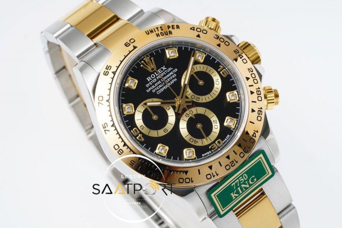 Rolex Daytona 116503 King Factory Taşlı Siyah Kadran 40 mm 904L Kasa Super Clone ETA