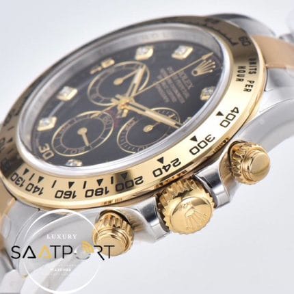 Rolex Daytona 116503LN Clean Factory 40 mm Taşlı Siyah Kadran Super Clone ETA
