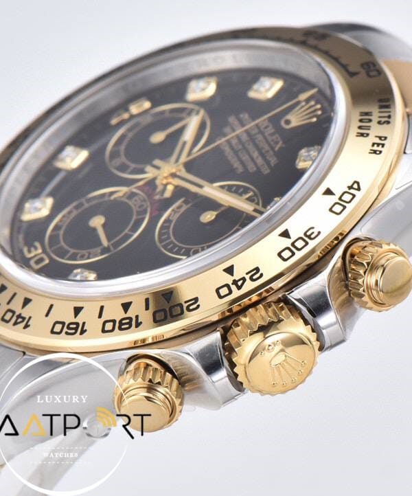 Rolex Daytona 116503LN Clean Factory 40 mm Taşlı Siyah Kadran Super Clone ETA