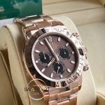 Rolex Daytona 116505 BT Factory Kahverengi Kadran 40 mm 904L Çelik Kasa Super Clone ETA