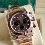 Rolex Daytona 116505 BT Factory Kahverengi Kadran 40 mm 904L Çelik Kasa Super Clone ETA