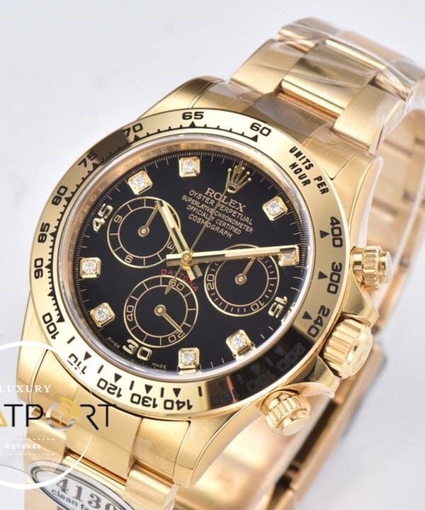 Rolex Daytona 116508 Clean Factory 40 mm Taşlı Kadran Super Clone ETA