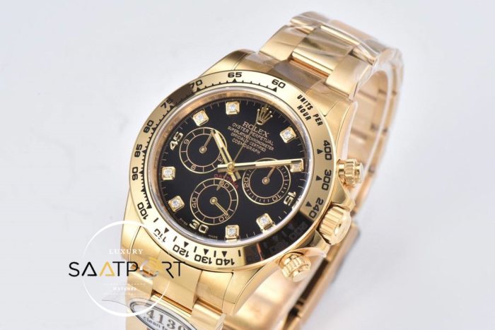 Rolex Daytona 116508 Clean Factory 40 mm Taşlı Kadran Super Clone ETA