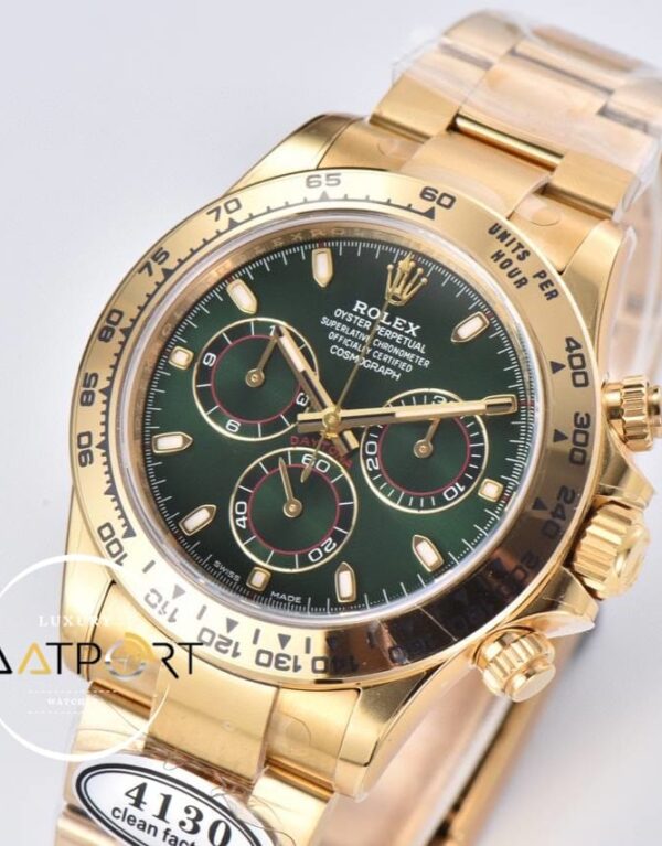 Rolex Daytona 116508 Clean Factory 40 mm Yeşil Kadran Super Clone ETA