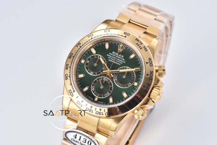 Rolex Daytona 116508 Clean Factory 40 mm Yeşil Kadran Super Clone ETA