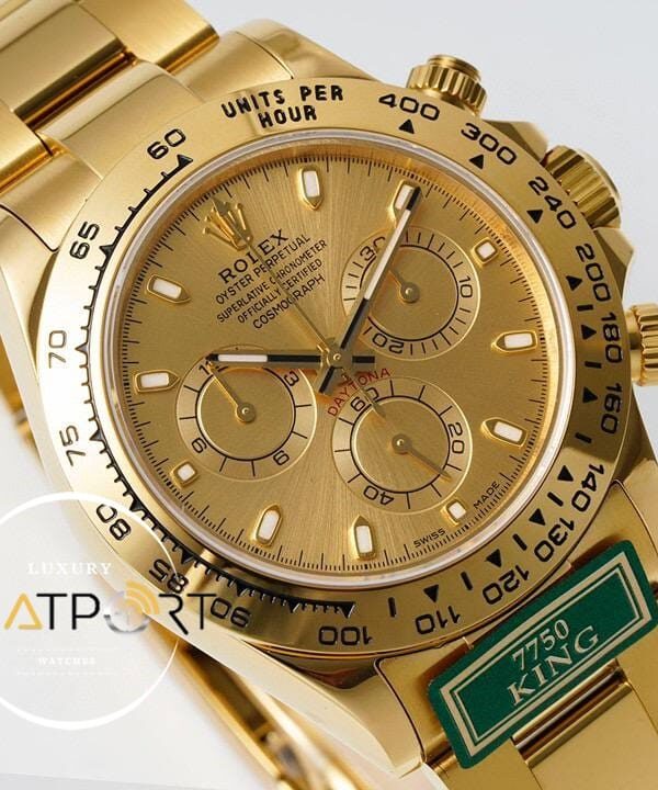Rolex Daytona 116508 King Factory Gold Kadran 40 mm Gold Kasa Super Clone ETA