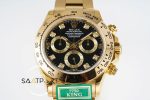 Rolex Daytona 116508 King Factory Taşlı Siyah Kadran 40 mm Gold Kasa Super Clone ETA