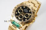 Rolex Daytona 116508 King Factory Taşlı Siyah Kadran 40 mm Gold Kasa Super Clone ETA