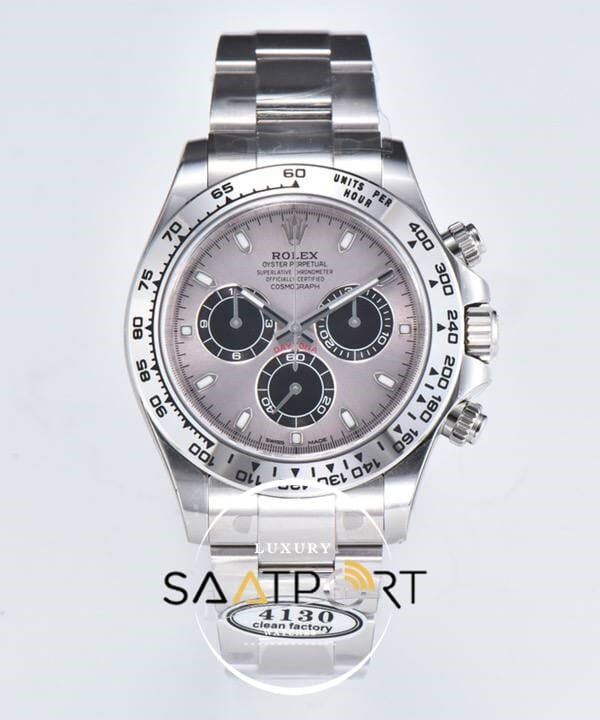 Rolex Daytona 116509 Clean Factory Gri Kadran 40 mm Super Clone ETA