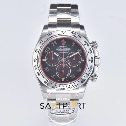 Rolex Daytona 116509 Clean Factory Rakamlı Siyah Kadran 40 mm Super Clone ETA