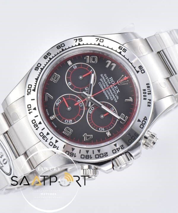 Rolex Daytona 116509 Clean Factory Rakamlı Siyah Kadran 40 mm Super Clone ETA