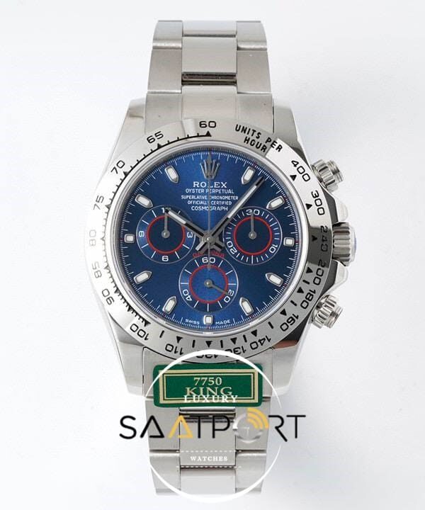 Rolex Daytona 116509 King Factory Mavi Kadran 40 mm Gold Kasa Super Clone ETA