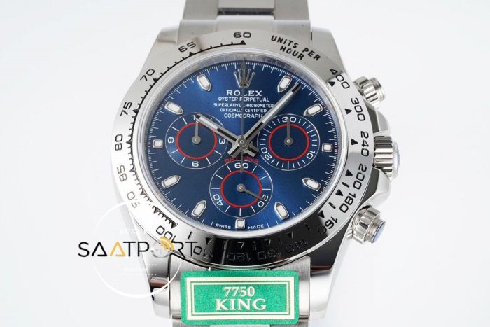 Rolex Daytona 116509 King Factory Mavi Kadran 40 mm Gold Kasa Super Clone ETA