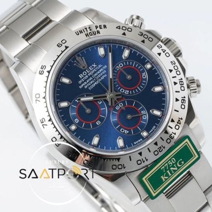 Rolex Daytona 116509 King Factory Mavi Kadran 40 mm Gold Kasa Super Clone ETA