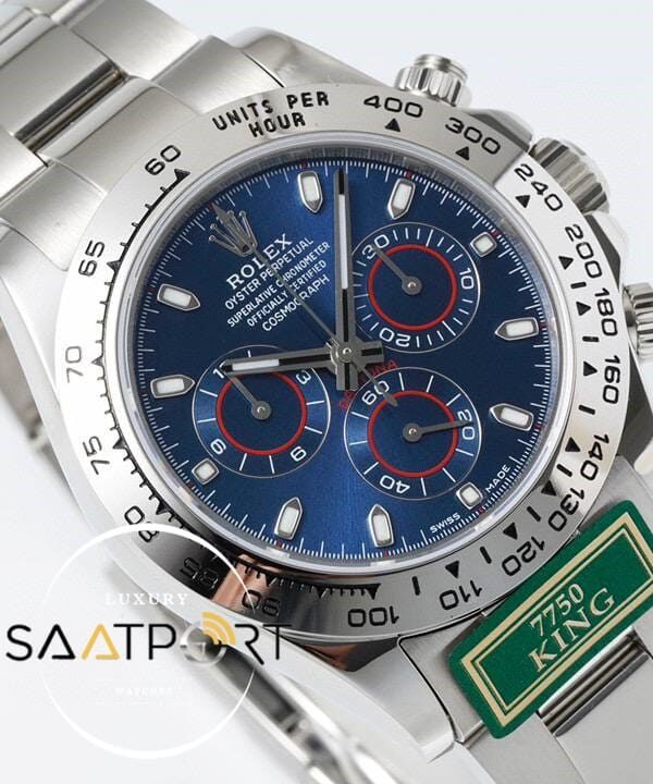 Rolex Daytona 116509 King Factory Mavi Kadran 40 mm Gold Kasa Super Clone ETA