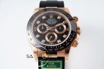 Rolex Daytona 116515 King Factory Taşlı Siyah Kadran 40 mm 904L Rose Kasa Super Clone ETA