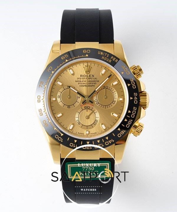 Rolex Daytona 116518 King Factory Gold Kadran 40 mm 904L Gold Kasa Super Clone ETA