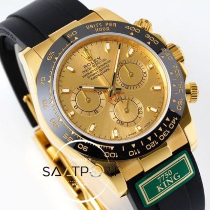 Rolex Daytona 116518 King Factory Gold Kadran 40 mm 904L Gold Kasa Super Clone ETA