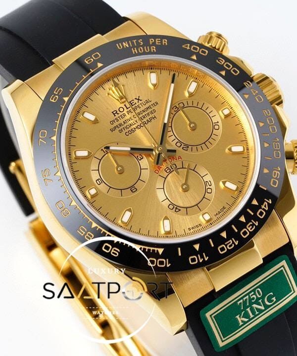 Rolex Daytona 116518 King Factory Gold Kadran 40 mm 904L Gold Kasa Super Clone ETA