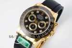 Rolex Daytona 116518 King Factory Taşlı Siyah Kadran 40 mm 904L Gold Kasa Super Clone ETA