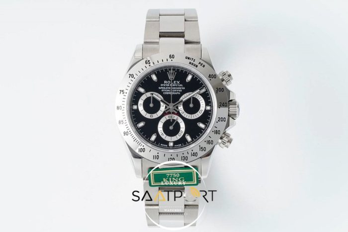 Rolex Daytona 116520 King Factory Siyah Kadran 40 mm Gold Kasa Super Clone ETA