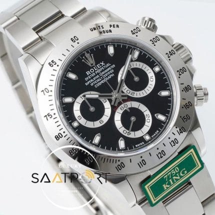 Rolex Daytona 116520 King Factory Siyah Kadran 40 mm Gold Kasa Super Clone ETA