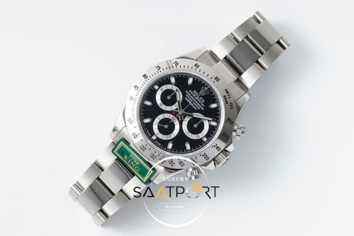 Rolex Daytona 116520 King Factory Siyah Kadran 40 mm Gold Kasa Super Clone ETA