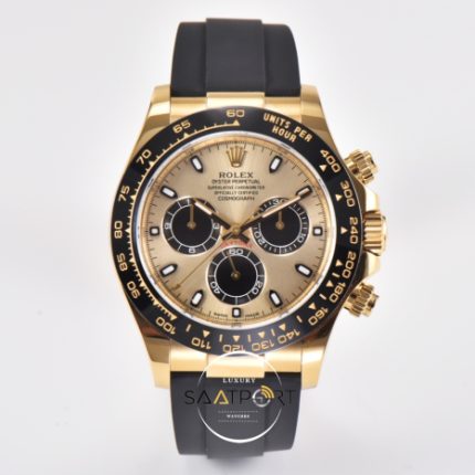 Rolex Daytona 4130 Clean Factory 40 mm Gold Kadran Super Clone ETA