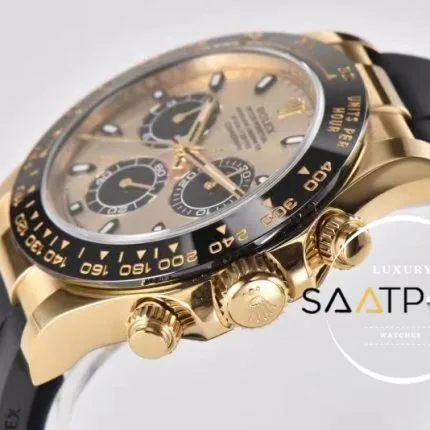 Rolex Daytona 4130 Clean Factory 40 mm Gold Kadran Super Clone ETA