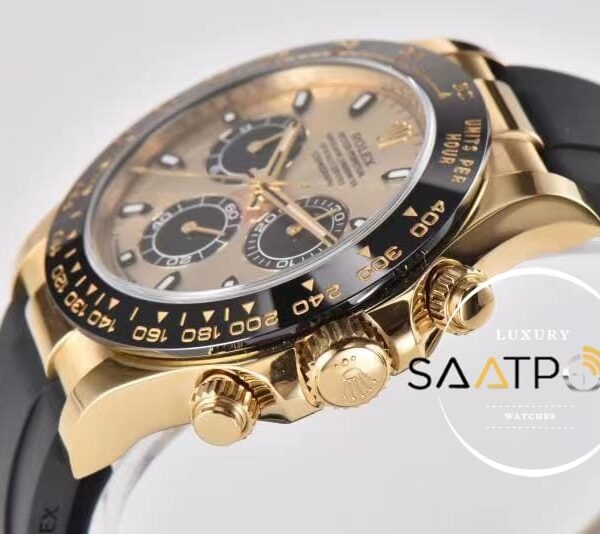 Rolex Daytona 4130 Clean Factory 40 mm Gold Kadran Super Clone ETA