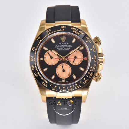 Rolex Daytona 4130 Clean Factory 40 mm Rose Gösterge Super Clone ETA