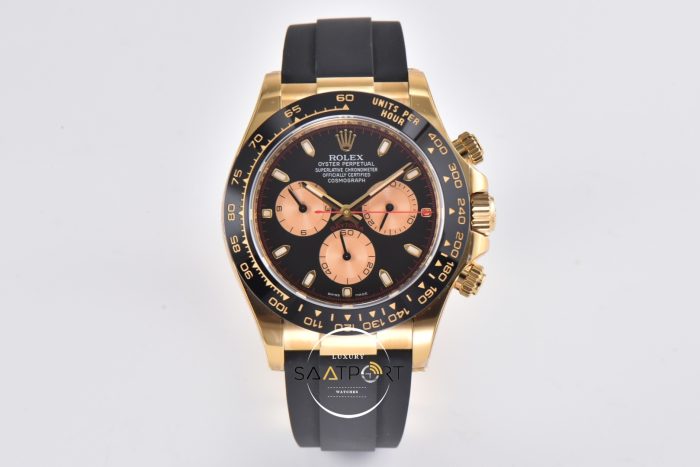 Rolex Daytona 4130 Clean Factory 40 mm Rose Gösterge Super Clone ETA