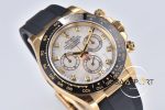 Rolex Daytona 4130 Clean Factory 40 mm Taşlı Beyaz Kadran Super Clone ETA