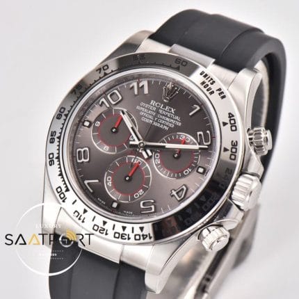Rolex Daytona 4130 Clean Factory 40mm Rakamlı Gri Kadran Super Clone ETA