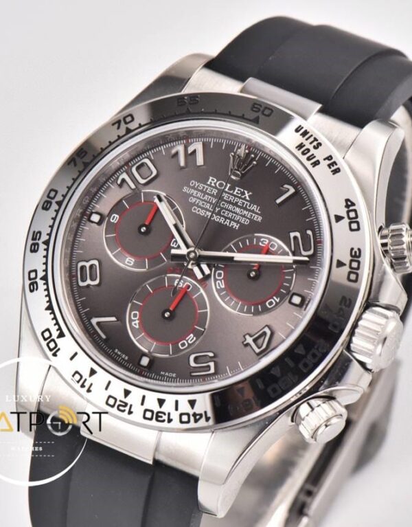 Rolex Daytona 4130 Clean Factory 40mm Rakamlı Gri Kadran Super Clone ETA