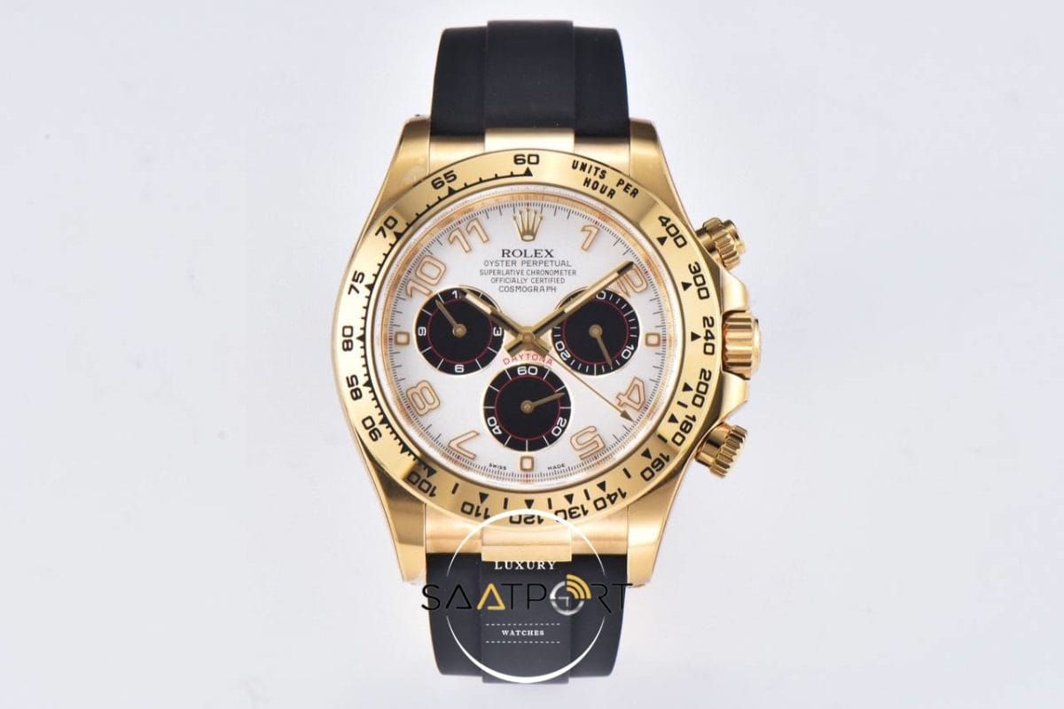 Rolex Daytona 4130 Clean Factory 40mm Rakamlı Siyah Gösterge Super Clone ETA