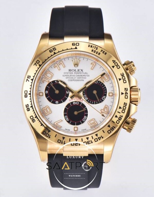 Rolex Daytona 4130 Clean Factory 40mm Rakamlı Siyah Gösterge Super Clone ETA
