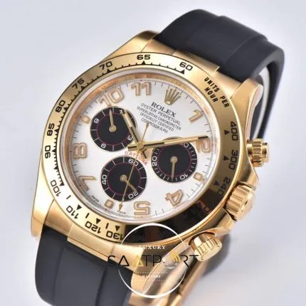 Rolex Daytona 4130 Clean Factory 40mm Rakamlı Siyah Gösterge Super Clone ETA