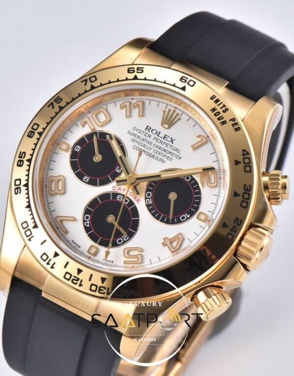Rolex Daytona 4130 Clean Factory 40mm Rakamlı Siyah Gösterge Super Clone ETA
