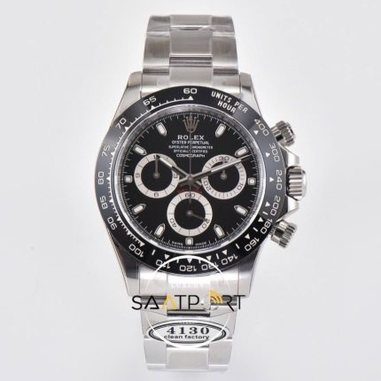 Rolex Daytona 904L Clean Factory 40 mm Beyaz Kadran Super Clone ETA